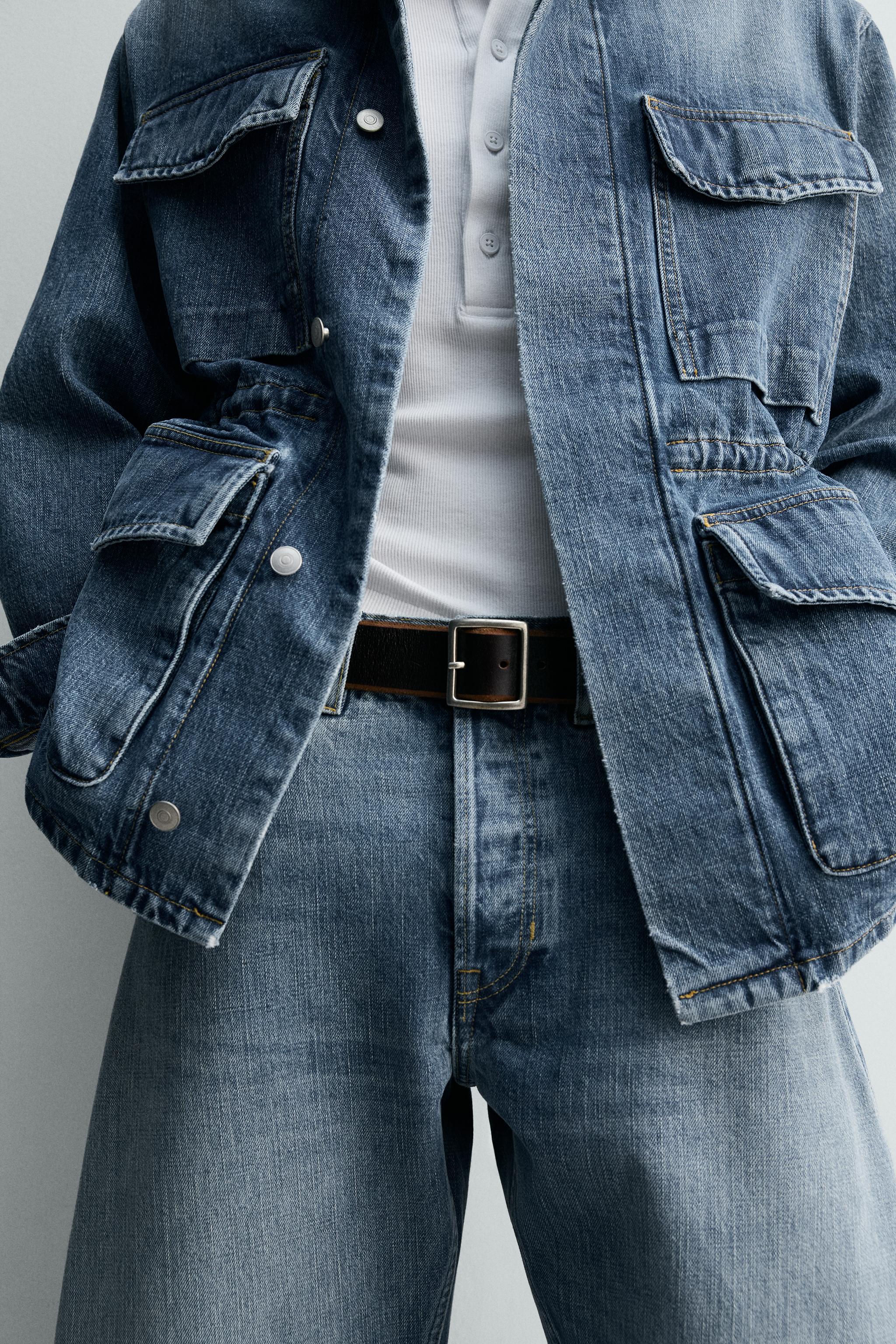 PARKA EN DENIM À POCHES UTILITY